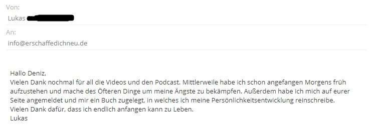 Faulheit überwinden ist für Lukas kein Problem mehr